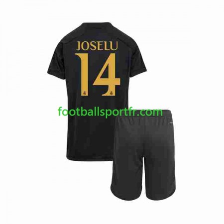 Tenue Real Madrid Joselu 14 Enfant Troisieme 2023-2024 Maillot de Foot